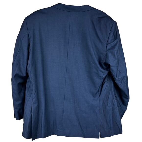 Peter Millar Men's Blue Two Button 100% Wool Blazer Size 44S New Without Tags - Picture 2 of 8